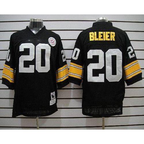 Mitchell & Ness Pittsburgh Steelers #20 Rocky Bleier Black Stitched Throwback Jersey Men's cheap jerseys for sale - CheapJerseys.Shop