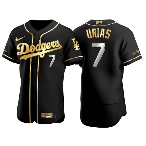 Los Angeles Los Angeles Dodgers #7 Julio Urias Men's Authentic 2021 Gold Program Jersey Black Men's cheap jerseys for sale - CheapJerseys.Shop