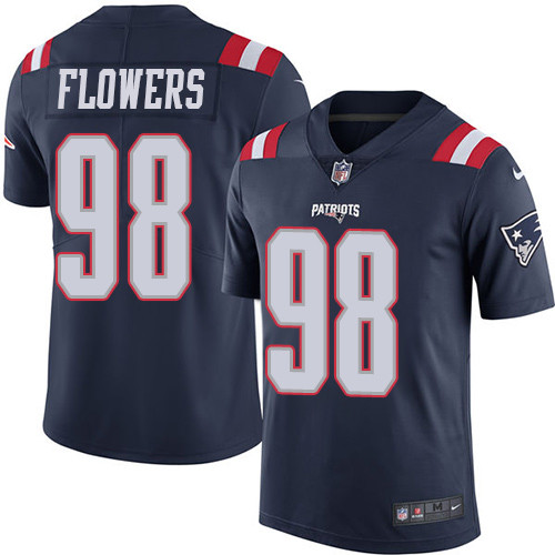 New England Patriots #98 Trey Flowers Navy Blue Youth Stitched Limited Rush Jersey Youth cheap jerseys for sale - CheapJerseys.Shop