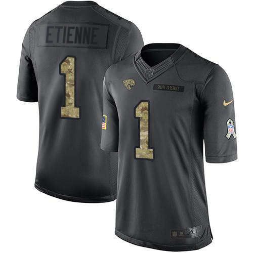 Jaguars #1 Travis Etienne Black Youth Stitched Limited 2016 Salute To Service Jersey cheap jerseys for sale - CheapJerseys.Shop