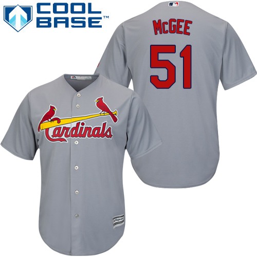 St.Louis Cardinals #51 Willie McGee Grey Cool Base Stitched Youth Jersey Youth cheap jerseys for sale - CheapJerseys.Shop