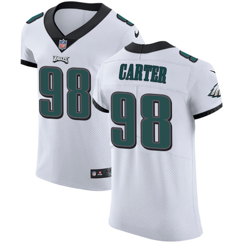 Eagles #98 Jalen Carter White Men's Stitched Vapor Untouchable Elite Jersey cheap jerseys for sale - CheapJerseys.Shop