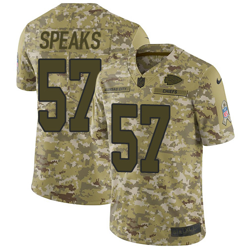 Kansas City Chiefs #57 Breeland Speaks Camo Youth Stitched Limited 2018 Salute to Service Jersey Youth cheap jerseys for sale - CheapJerseys.Shop