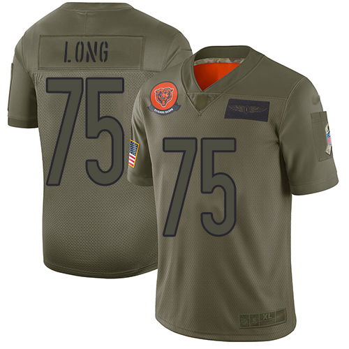 Chicago Bears #75 Kyle Long Camo Men's Stitched Limited 2019 Salute To Service Jersey Men's cheap jerseys for sale - CheapJerseys.Shop