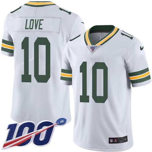 Packers #10 Jordan Love White Youth Stitched 100th Season Vapor Untouchable Limited Jersey cheap jerseys for sale - CheapJerseys.Shop
