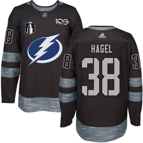 Tampa Bay Lightning #38 Brandon Hagel Black 2022 Stanley Cup Final Patch 100th Anniversary Stitched Youth Jersey Youth cheap jerseys for sale - CheapJerseys.Shop