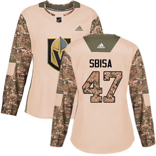 Golden Vegas Golden Knights #47 Luca Sbisa Camo Authentic 2017 Veterans Day Women's Stitched Jersey Womens cheap jerseys for sale - CheapJerseys.Shop