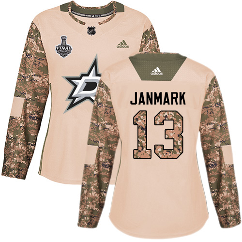 Dallas Stars #13 Mattias Janmark Camo Authentic 2017 Veterans Day Women's 2020 Stanley Cup Final Stitched Jersey Womens cheap jerseys for sale - CheapJerseys.Shop