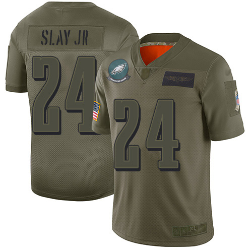 Philadelphia Eagles #24 Darius Slay Jr Camo Youth Stitched Limited 2019 Salute To Service Jersey Youth cheap jerseys for sale - CheapJerseys.Shop