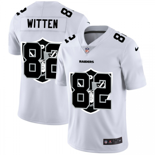 Las Vegas Las Vegas Raiders #82 Jason Witten White Men's Team Logo Dual Overlap Limited Jersey Men's cheap jerseys for sale - CheapJerseys.Shop
