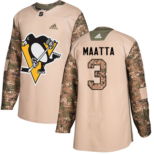 Pittsburgh Penguins #3 Olli Maatta Camo Authentic 2017 Veterans Day Stitched Jersey Men's cheap jerseys for sale - CheapJerseys.Shop