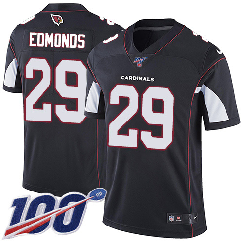 Arizona Cardinals #29 Chase Edmonds Black Alternate Men's Stitched 100th Season Vapor Limited Jersey Men's cheap jerseys for sale - CheapJerseys.Shop