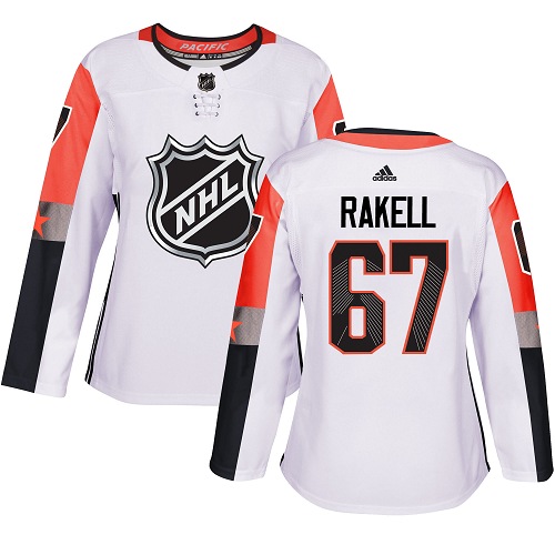 Anaheim Ducks #67 Rickard Rakell White 2018 All-Star Pacific Division Authentic Women's Stitched Jersey Womens cheap jerseys for sale - CheapJerseys.Shop