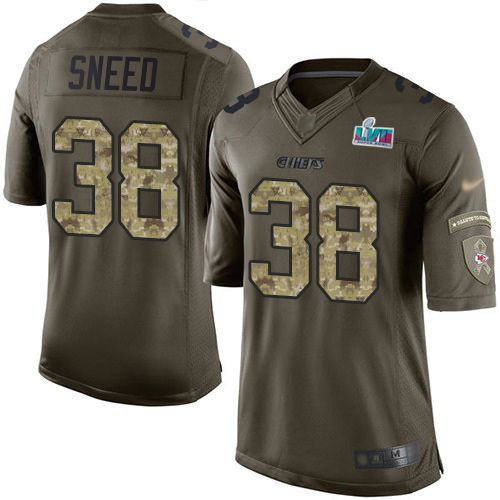 Chiefs #38 L'Jarius Sneed Green Super Bowl LVII Patch Men's Stitched Limited 2015 Salute To Service Jersey cheap jerseys for sale - CheapJerseys.Shop