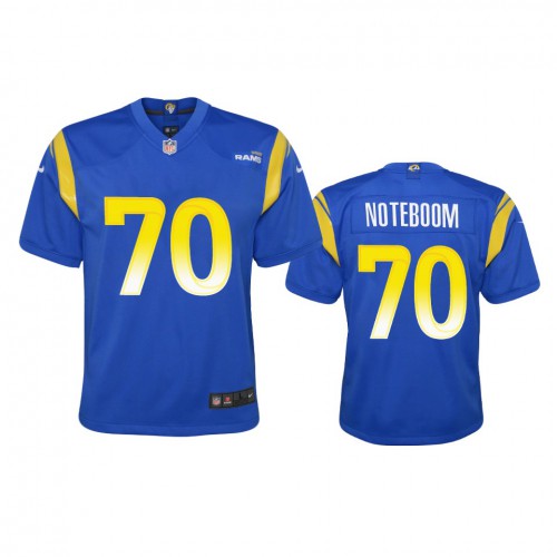 Los Angeles Los Angeles Rams #70 Joseph Noteboom Youth Game Jersey - Royal Youth cheap jerseys for sale - CheapJerseys.Shop