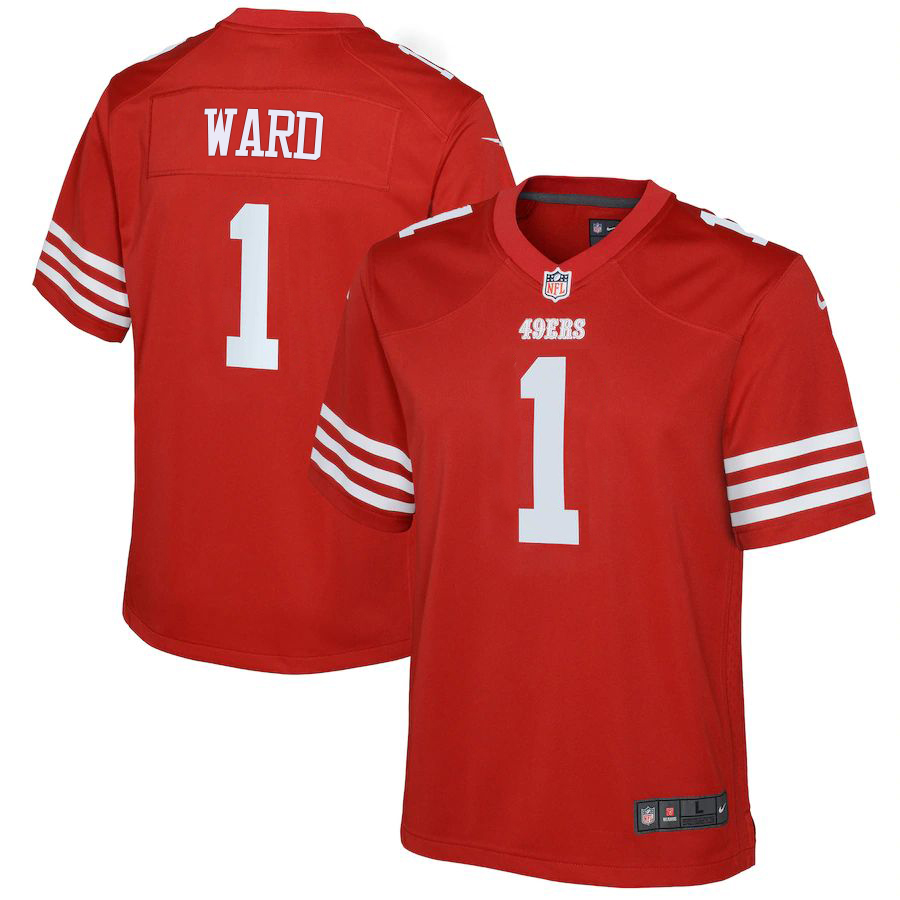 San Francisco 49ers #1 Jimmie Ward Scarlet Youth 2022-23 Game Jersey cheap jerseys for sale - CheapJerseys.Shop