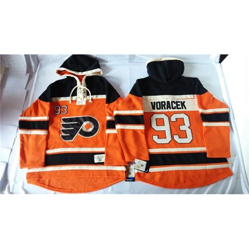 Philadelphia Flyers #93 Jakub Voracek Orange Sawyer Hooded Sweatshirt Stitched Jersey Men's cheap jerseys for sale - CheapJerseys.Shop