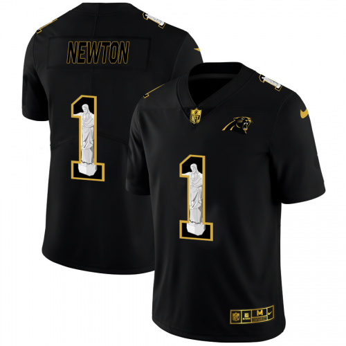 Carolina Carolina Panthers #1 Cam Newton Men's Carbon Black Vapor Cristo Redentor Limited Jersey Men's cheap jerseys for sale - CheapJerseys.Shop