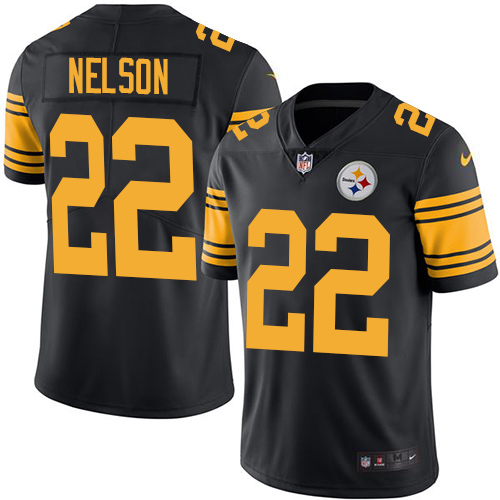 Pittsburgh Steelers #22 Steven Nelson Black Men's Stitched Limited Rush Jersey Men's cheap jerseys for sale - CheapJerseys.Shop