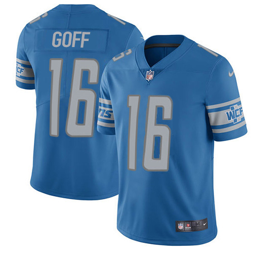 Detroit Lions #16 Jared Goff Blue Team Color Youth Stitched Vapor Untouchable Limited Jersey cheap jerseys for sale - CheapJerseys.Shop