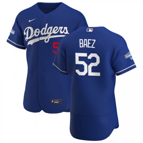 Los Angeles Los Angeles Dodgers #52 Pedro Baez Men's Royal Alternate 2020 World Series Champions Authentic Player Jersey Men's cheap jerseys for sale - CheapJerseys.Shop