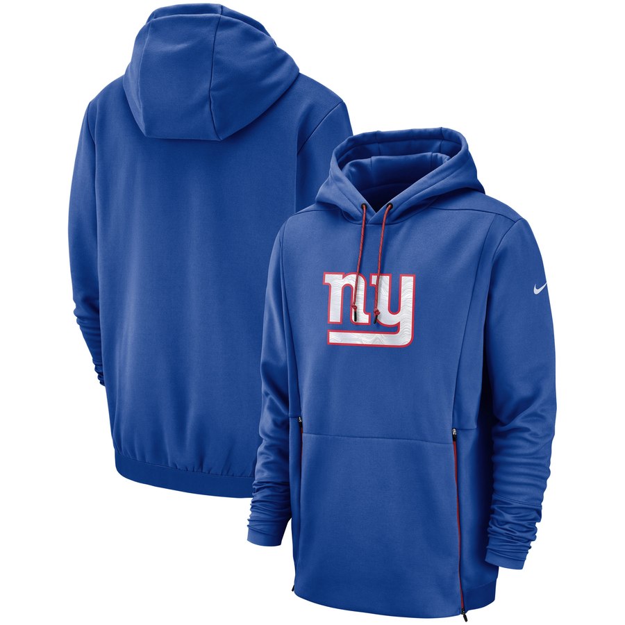 New York Giants Sideline Performance Player Pullover Hoodie Royal cheap jerseys for sale - CheapJerseys.Shop