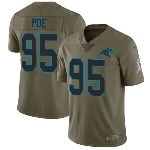 Carolina Panthers #95 Dontari Poe Olive Men's Stitched Limited 2017 Salute To Service Jersey Men's cheap jerseys for sale - CheapJerseys.Shop