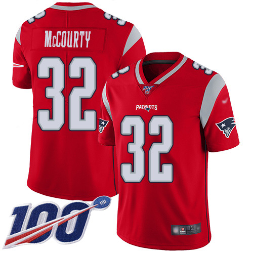 Patriots #32 Devin McCourty Red Men's Stitched Limited Inverted Legend 100th Season Jersey cheap jerseys for sale - CheapJerseys.Shop