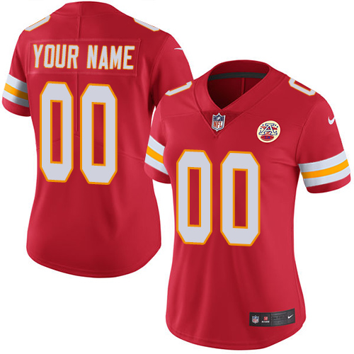 Kansas City Chiefs Customized Red Team Color Stitched Vapor Untouchable Limited Women's Jersey cheap jerseys for sale - CheapJerseys.Shop