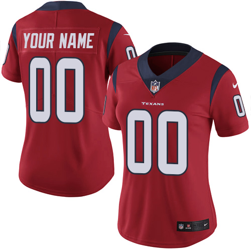 Houston Texans Customized Red Alternate Stitched Vapor Untouchable Limited Women's Jersey cheap jerseys for sale - CheapJerseys.Shop