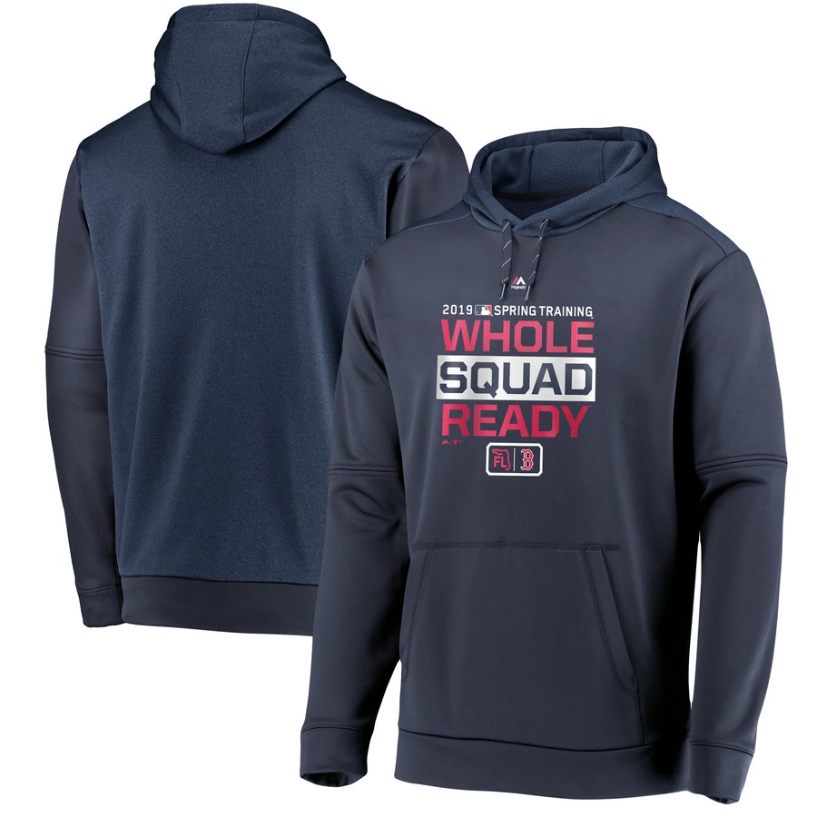 Boston Red Sox Majestic 2019 Spring Training Authentic Collection Pullover Hoodie Navy cheap jerseys for sale - CheapJerseys.Shop