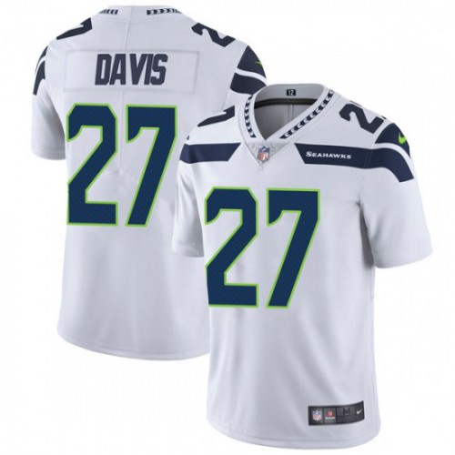 Seattle Seahawks #27 Mike Davis White Men's Stitched Vapor Untouchable Limited Jersey Men's cheap jerseys for sale - CheapJerseys.Shop