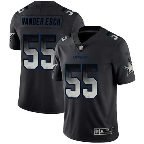 Cowboys #55 Leighton Vander Esch Black Men's Stitched Vapor Untouchable Limited Smoke Fashion Jersey cheap jerseys for sale - CheapJerseys.Shop
