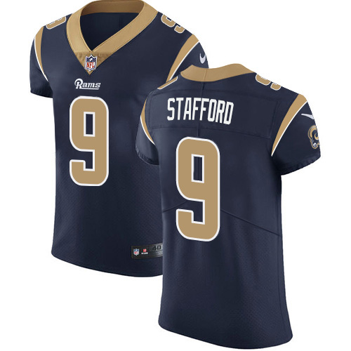 Los Angeles Rams #9 Matthew Stafford Navy Blue Team Color Men's Stitched Vapor Untouchable Elite Jersey cheap jerseys for sale - CheapJerseys.Shop