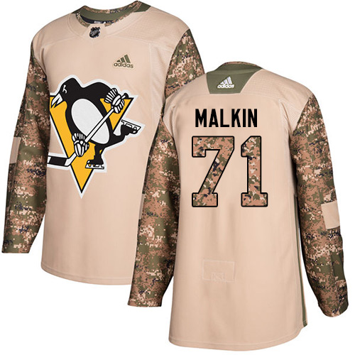 Pittsburgh Penguins #71 Evgeni Malkin Camo Authentic 2017 Veterans Day Stitched Jersey Men's cheap jerseys for sale - CheapJerseys.Shop