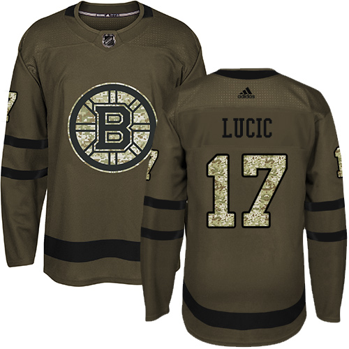 Boston Bruins #17 Milan Lucic Green Salute to Service Stitched Jersey Men's cheap jerseys for sale - CheapJerseys.Shop