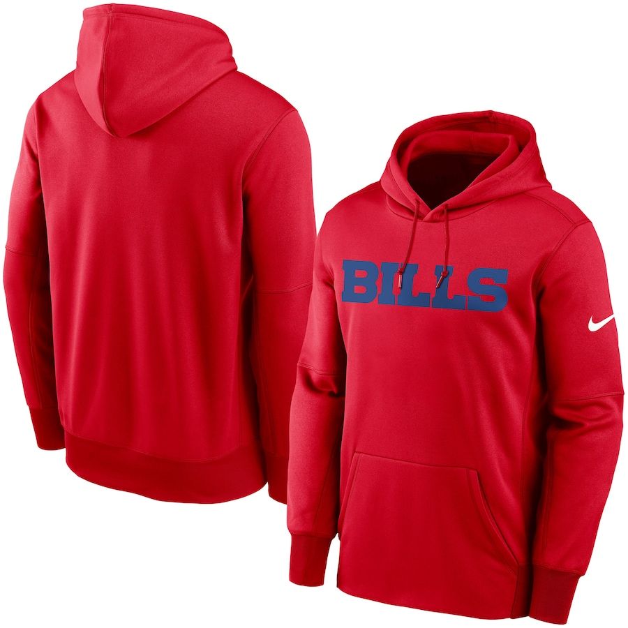 Buffalo Bills Fan Gear Wordmark Performance Pullover Hoodie Red cheap jerseys for sale - CheapJerseys.Shop