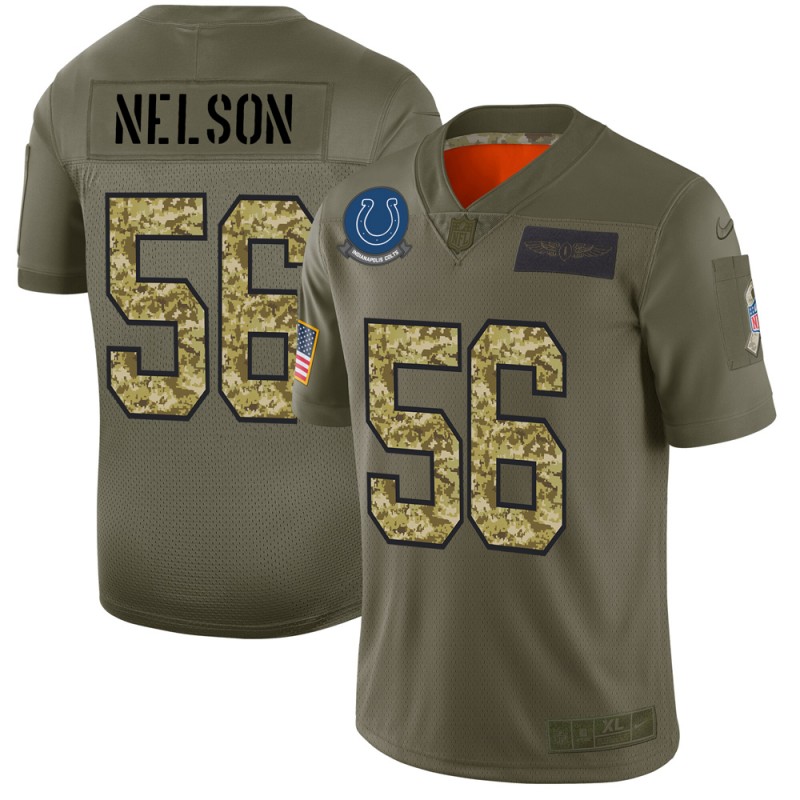 Indianapolis Colts #56 Quenton Nelson Men's 2019 Olive Camo Salute To Service Limited Jersey cheap jerseys for sale - CheapJerseys.Shop