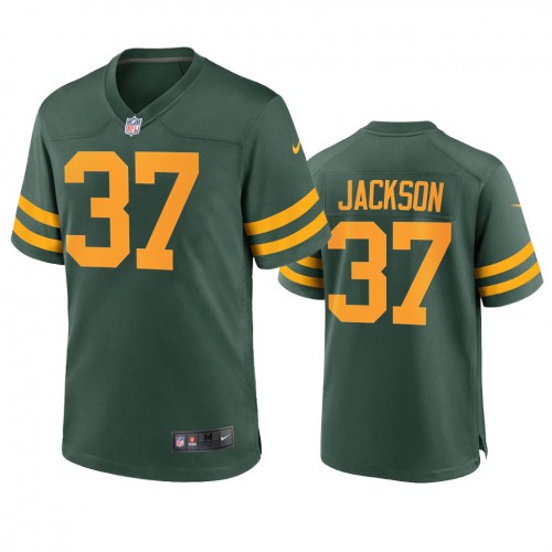 Green Bay Green Bay Packers #37 Josh Jackson Men's Alternate Game Player Jersey - Green Men's cheap jerseys for sale - CheapJerseys.Shop