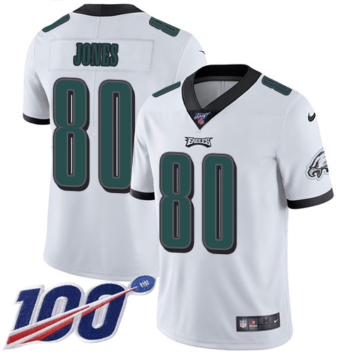 Eagles #80 Julio Jones White Youth Stitched 100th Season Vapor Untouchable Limited Jersey cheap jerseys for sale - CheapJerseys.Shop
