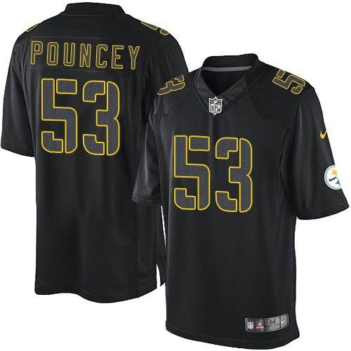 Pittsburgh Steelers #53 Maurkice Pouncey Black Men's Stitched Impact Limited Jersey Men's cheap jerseys for sale - CheapJerseys.Shop