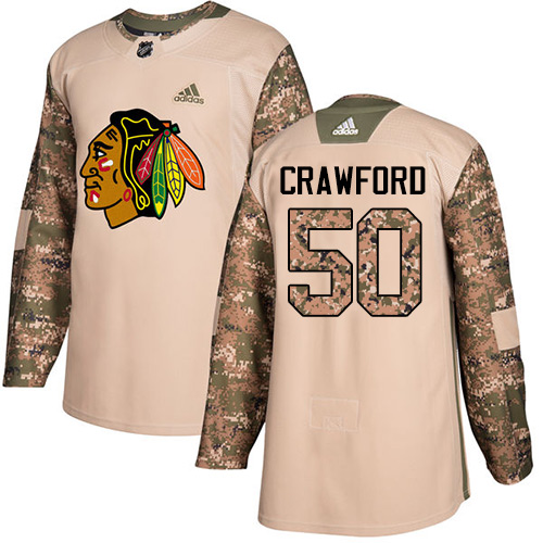 Chicago Blackhawks #50 Corey Crawford Camo Authentic 2017 Veterans Day Stitched Jersey Men's cheap jerseys for sale - CheapJerseys.Shop