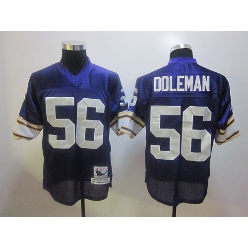 Mitchell And Ness Minnesota Vikings #56 Chris Doleman Purple Stitched Throwback Jersey Men's cheap jerseys for sale - CheapJerseys.Shop