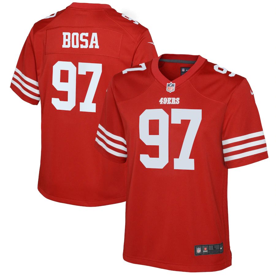San Francisco 49ers #97 Nick Bosa Scarlet Youth 2022-23 Game Jersey cheap jerseys for sale - CheapJerseys.Shop