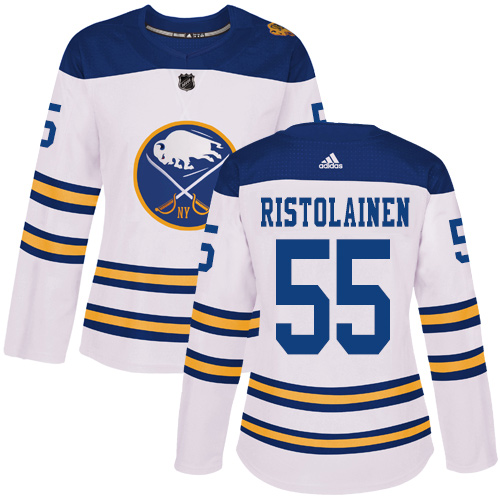 Buffalo Sabres #55 Rasmus Ristolainen White Authentic 2018 Winter Classic Women's Stitched Jersey Womens cheap jerseys for sale - CheapJerseys.Shop