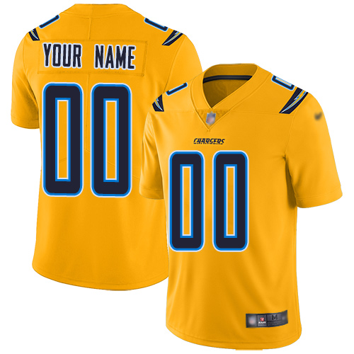 Los Angeles Chargers Customized Gold Men's Stitched Limited Inverted Legend Jersey cheap jerseys for sale - CheapJerseys.Shop