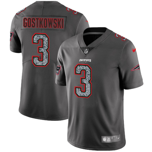 New England Patriots #3 Stephen Gostkowski Gray Static Men's Stitched Vapor Untouchable Limited Jersey Men's cheap jerseys for sale - CheapJerseys.Shop