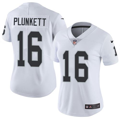 Las Vegas Raiders #16 Jim Plunkett White Women's Stitched Vapor Untouchable Limited Jersey Womens cheap jerseys for sale - CheapJerseys.Shop