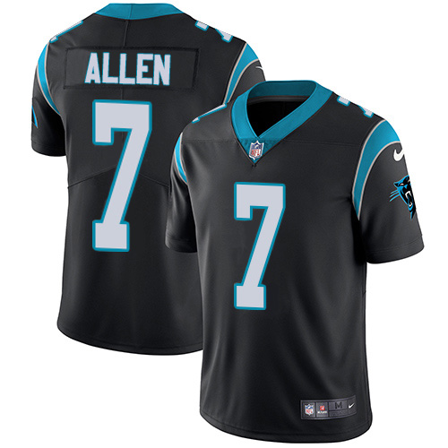 Carolina Panthers #7 Kyle Allen Black Team Color Men's Stitched Vapor Untouchable Limited Jersey Men's cheap jerseys for sale - CheapJerseys.Shop