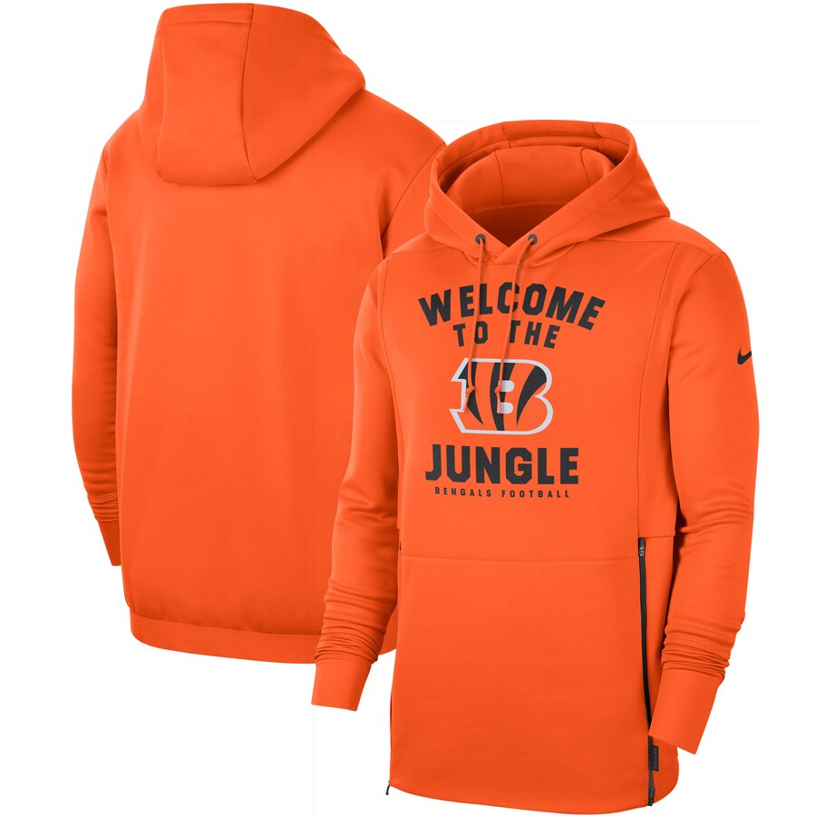 Cincinnati Bengals Sideline Local Performance Pullover Hoodie Orange cheap jerseys for sale - CheapJerseys.Shop
